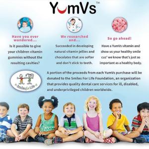 Yum-Vs Vitamins Vitamin C Echinacea Zero Gummies For Kids, Natural Orange Flavor Chewables