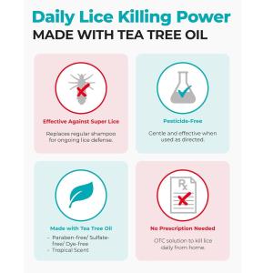 Alliance Pharma Inc. Vamousse Lice Defense Daily Shampoo Super Lice Killing And Prevention 8 Fl. Oz