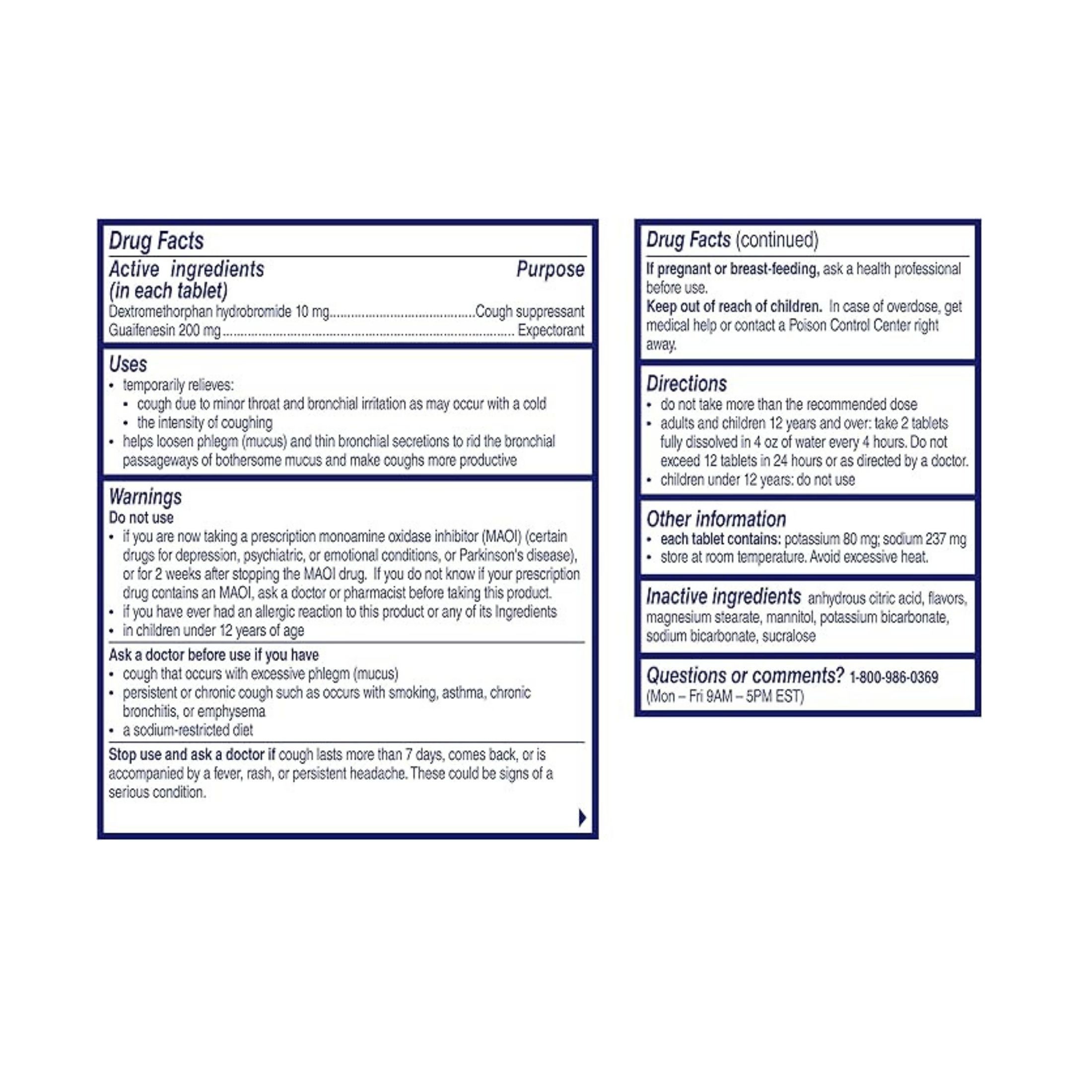 Alka-Seltzer Plus PowerFast Fizz Cough & Chest Congestion, Maximum Strength, Cool Blueberry Pomegranate Flavor