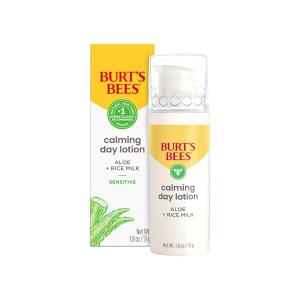 Burt's Bees Calming Day Lotion With Aloe And Rice Milk For Sensitive Skin, 98.8% Natural Origin, 1.8 Fluid Ounces