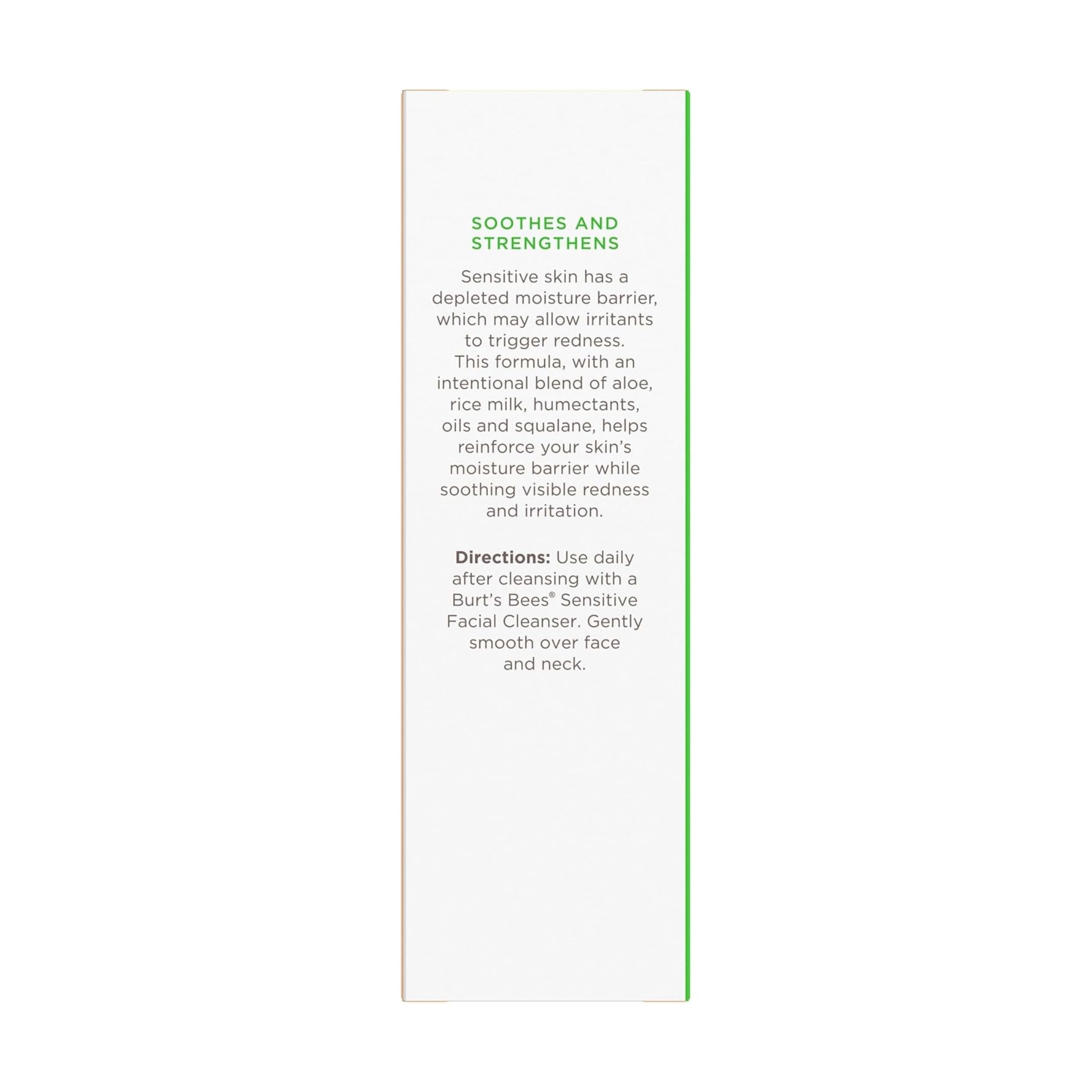 Burt's Bees Calming Day Lotion With Aloe And Rice Milk For Sensitive Skin, 98.8% Natural Origin, 1.8 Fluid Ounces