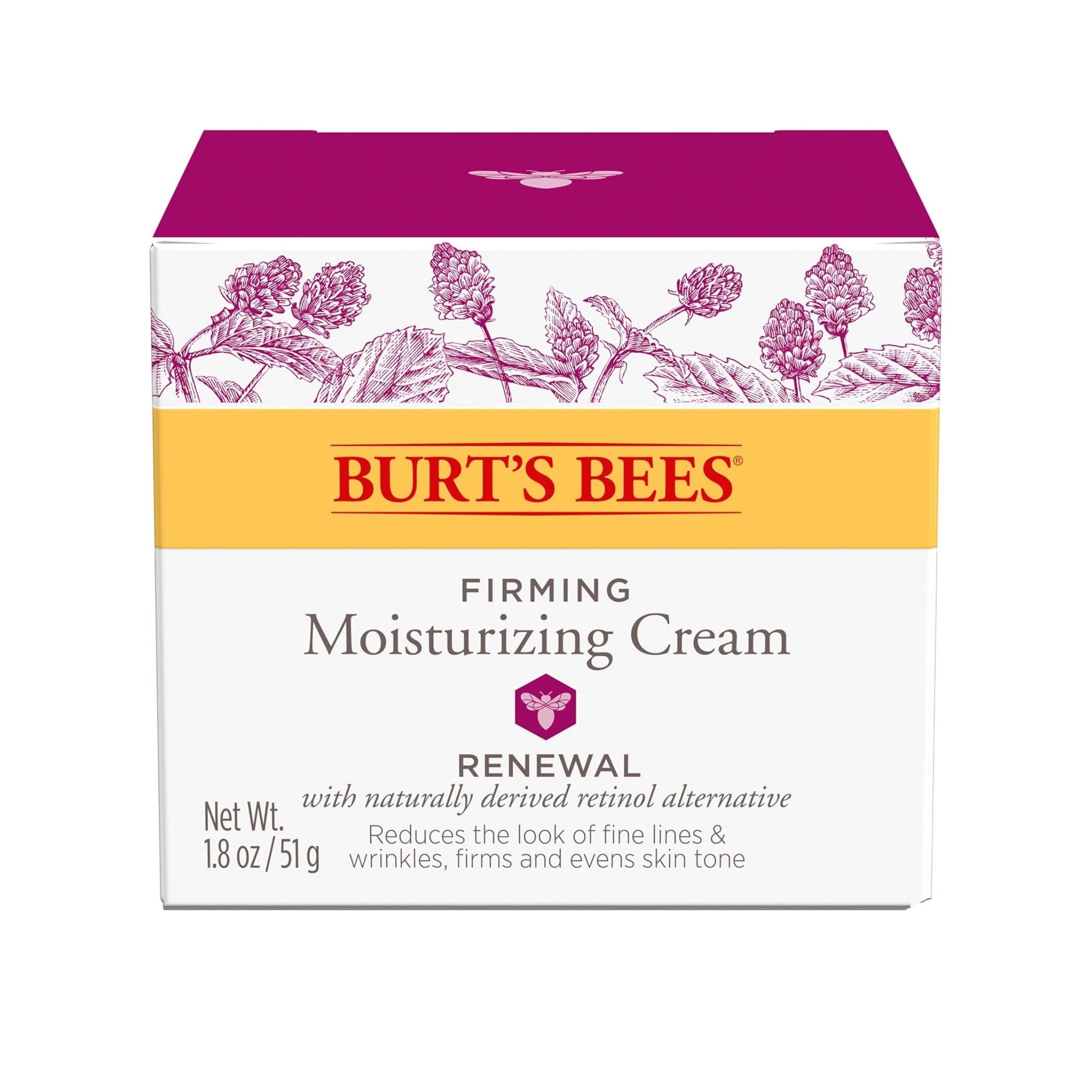 Burt's Bees Frontier Natural Products 228835 Renewal Firming Night Cream 1.8 Oz