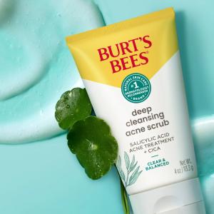 Burt's Bees Scrub, Deep Cleansing, Natural Acne Solutions 4 Oz