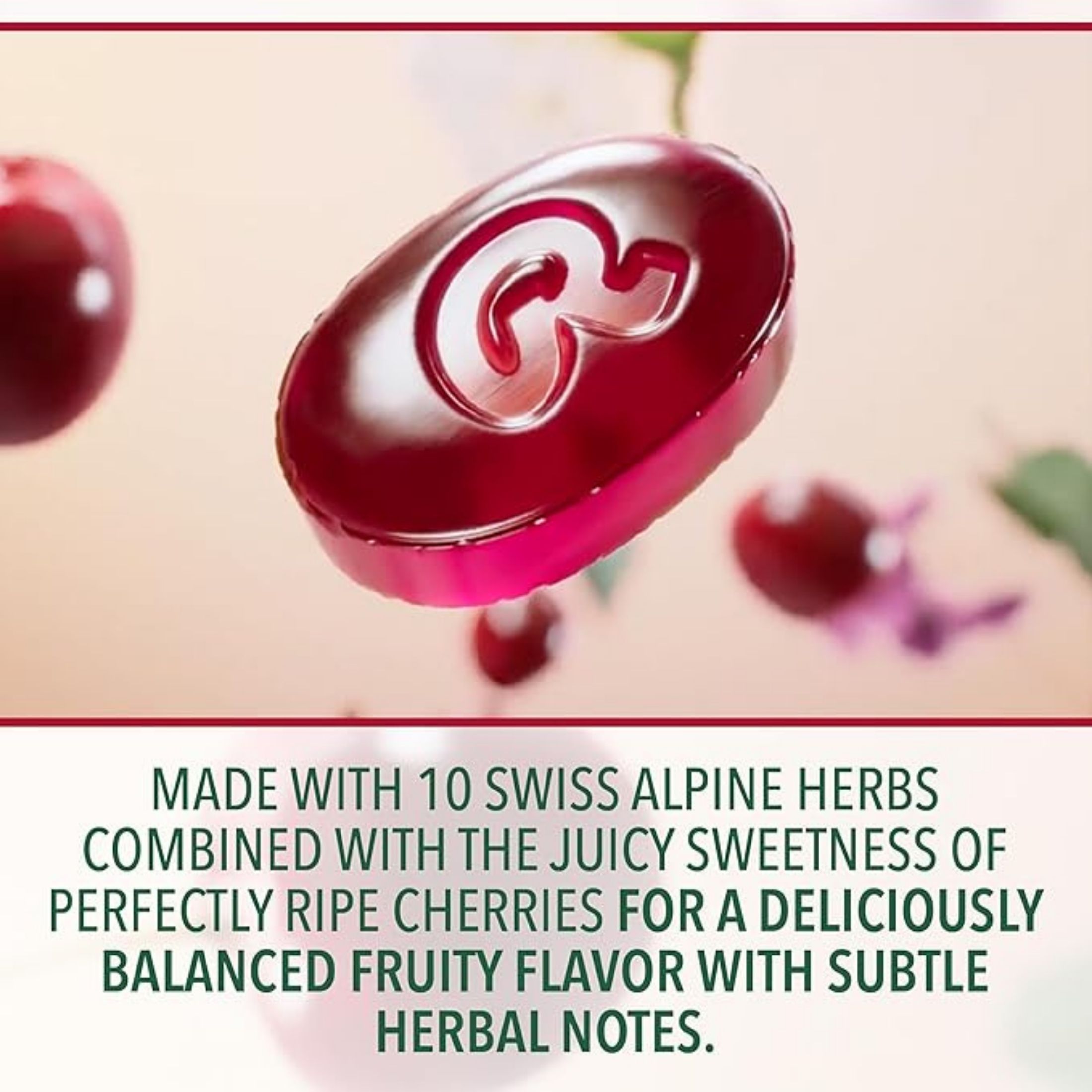Ricola Wrapped Drops Cherry Oral Anesthetic