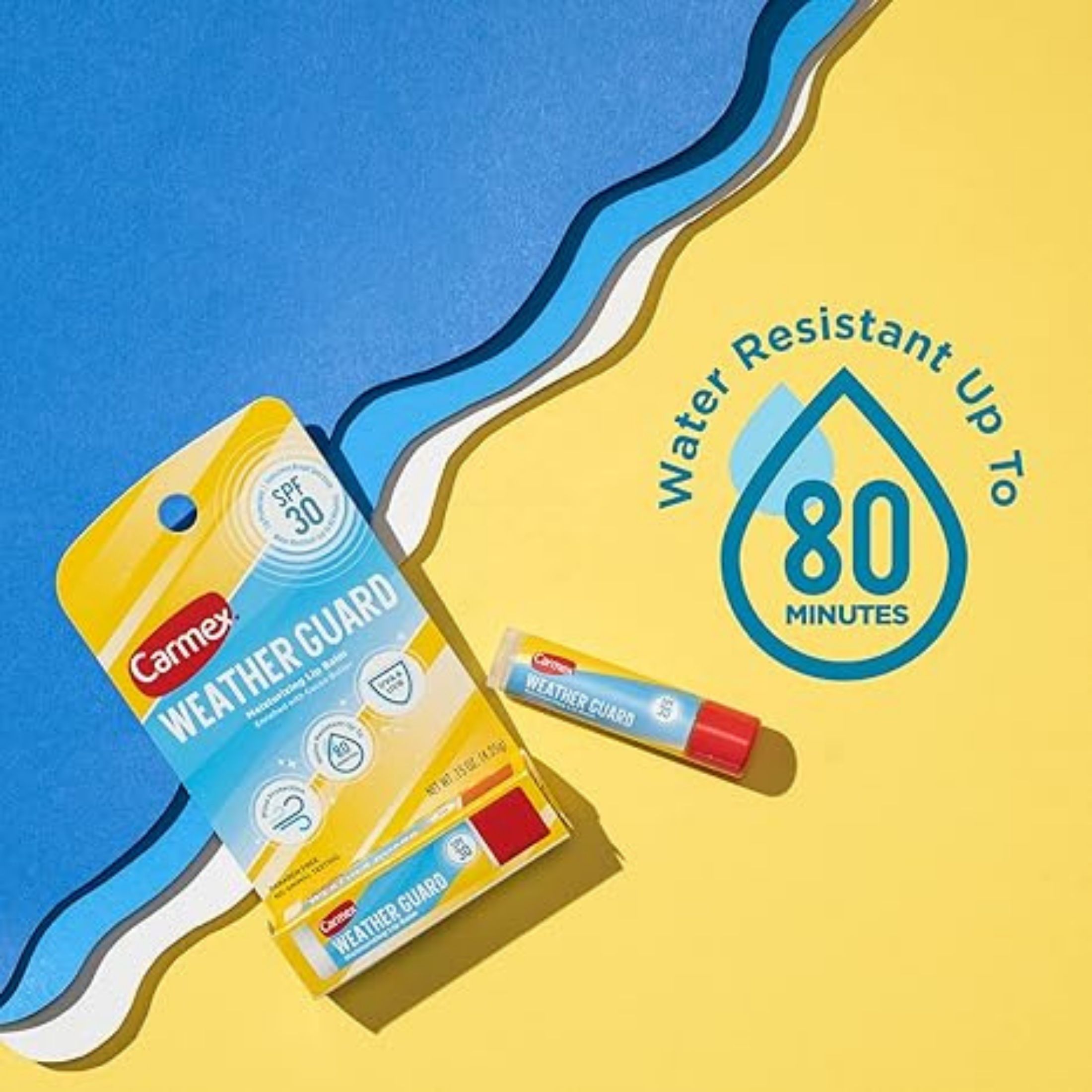 Carmex Lip Balm, Moisturizing, Weather Guard, SPF 30