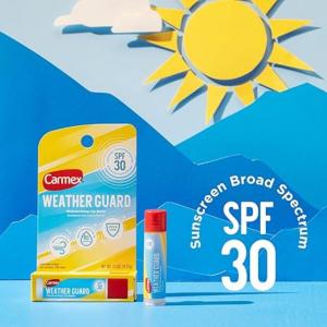 Carmex Lip Balm, Moisturizing, Weather Guard, SPF 30