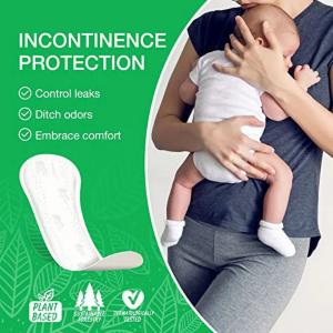 Veeda Daily Natural Premium Incontinence And Postpartum Panty Liners, For Bladder Leakage Protection, Lite Long Absorbency, Long Length