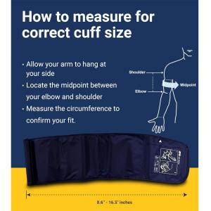 A&D Medical Deluxe Upper Arm Blood Pressure Monitor With Wide Range Cuff