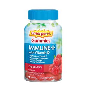 Emergen-C Immune+ With Vitamin D Gummies - Raspberry