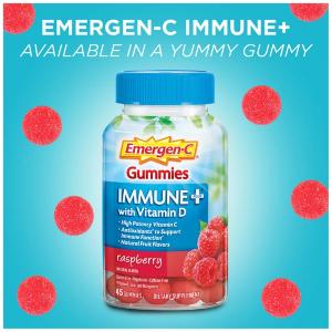 Emergen-C Immune+ With Vitamin D Gummies - Raspberry