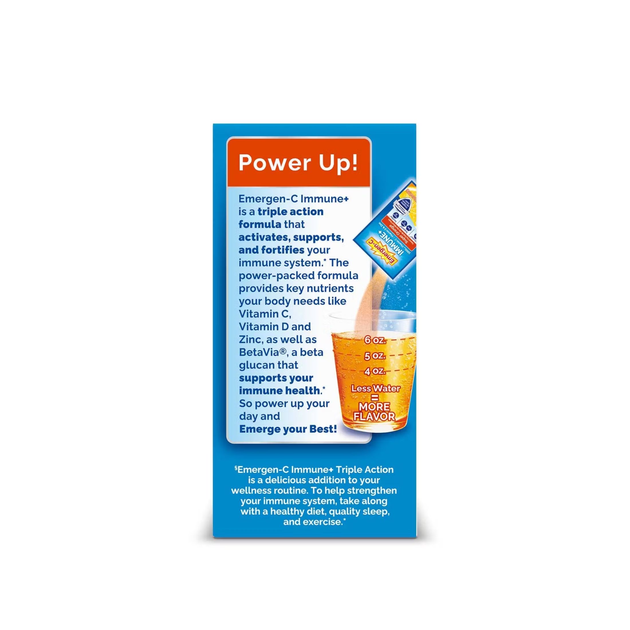 Emergen-C Immune+ Vitamin 1000 Mg Packets - Super Orange