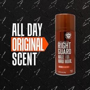 Right Guard Deodorant Aerosol, Original All Day Scent 8.5 Oz