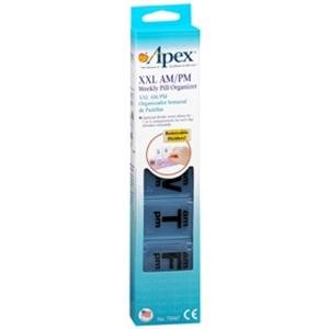 Apex Weekly Pill Organizer, XXL AM/PM
