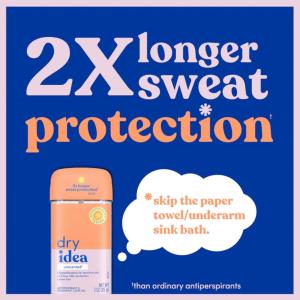 Dry Idea Antiperspirant & Deodorant Clear Gel, Unscented 3 Oz