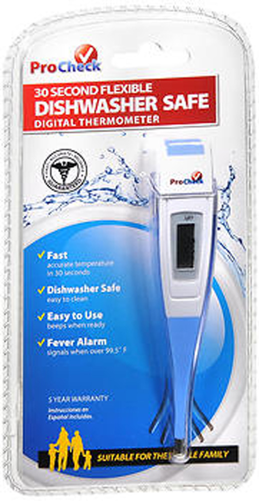 Pro Check 30 Second Flexible Dishwasher Safe Digital Thermometer