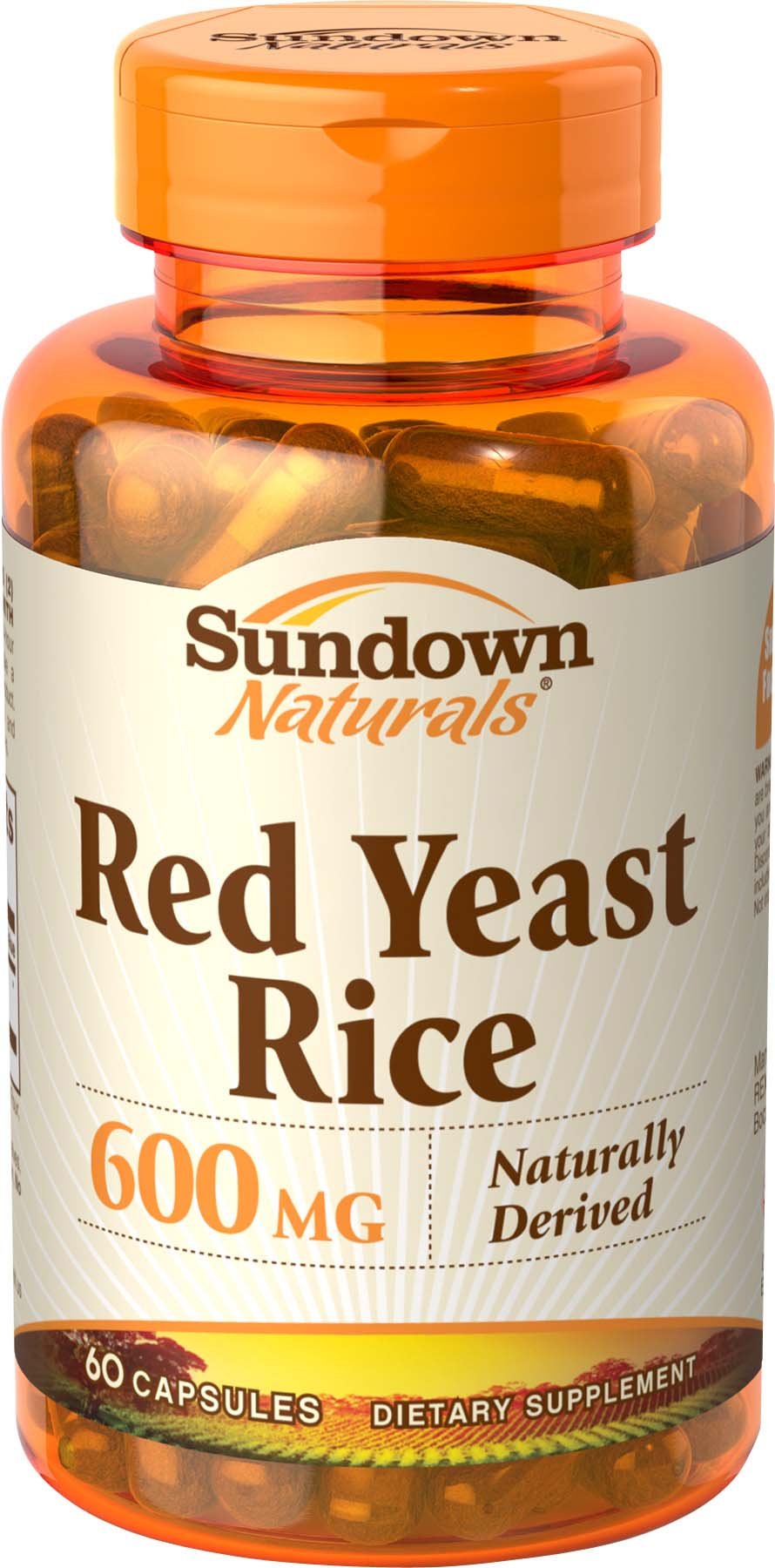 Sundown Naturals Red Yeast Rice, 600 Mg, Capsules