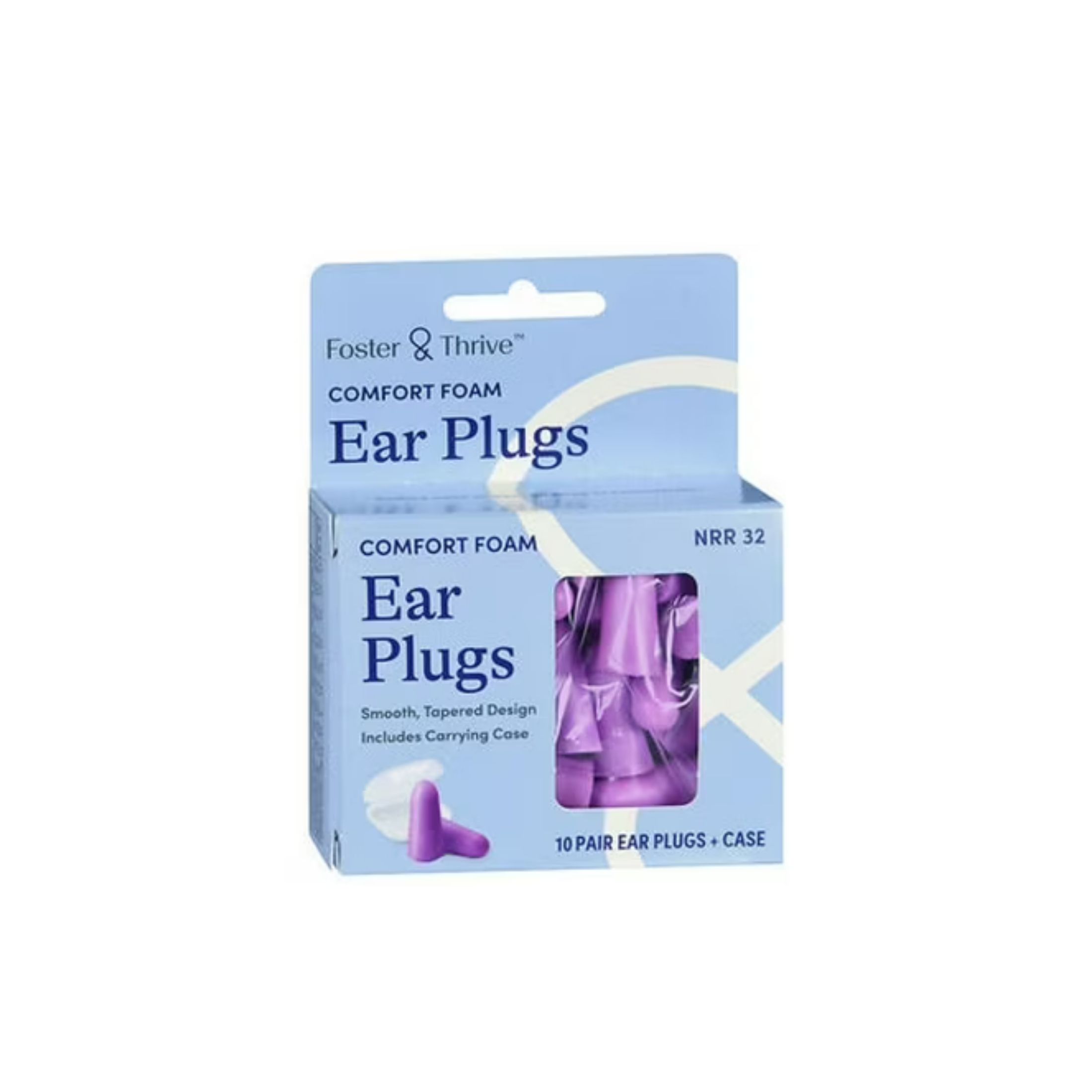 Foster & Thrive Comfort Foam Ear Plugs 10 Pr