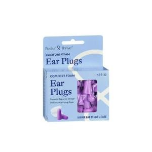 Foster & Thrive Comfort Foam Ear Plugs 10 Pr