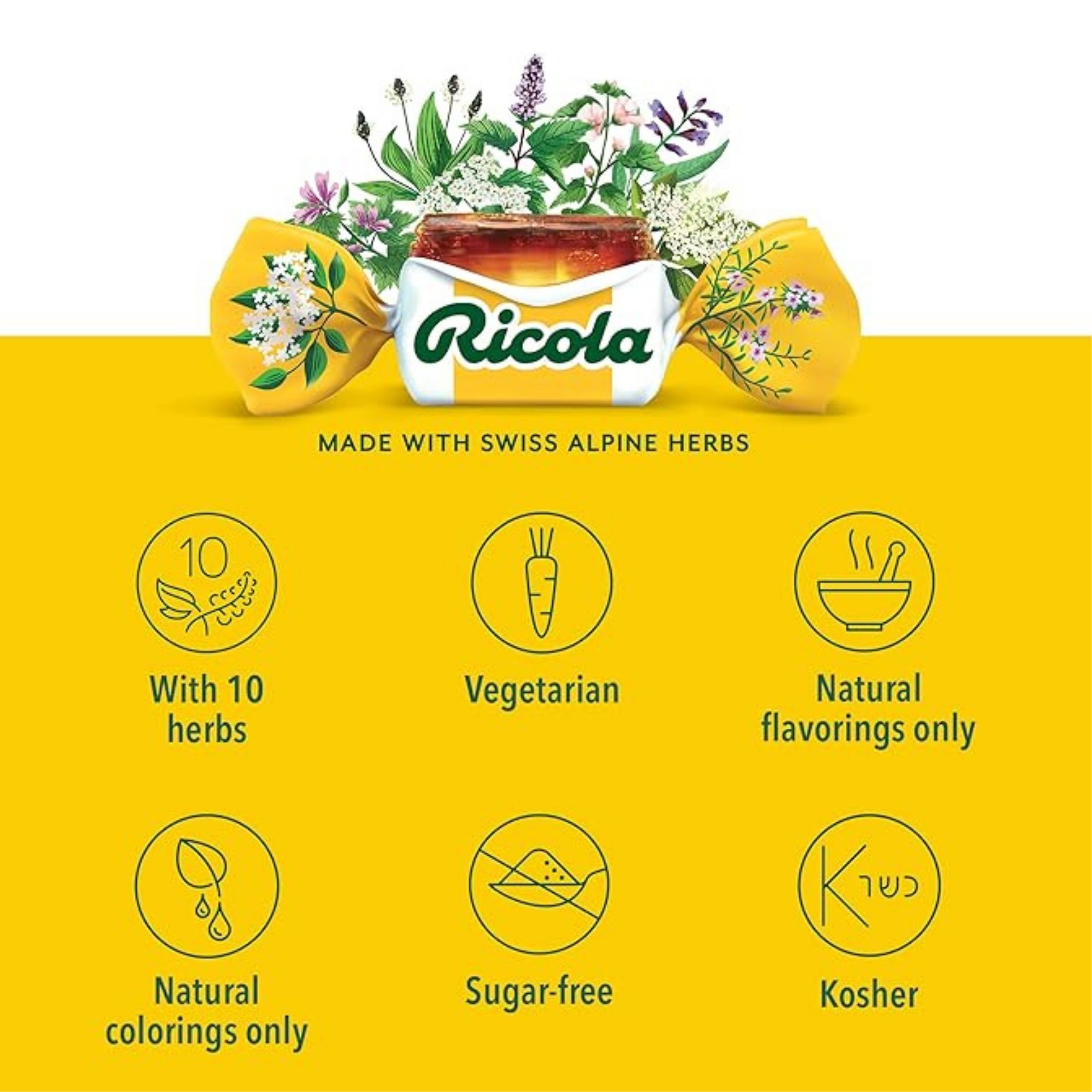 Ricola Original Natural Herb Cough Suppressant Throat Drops