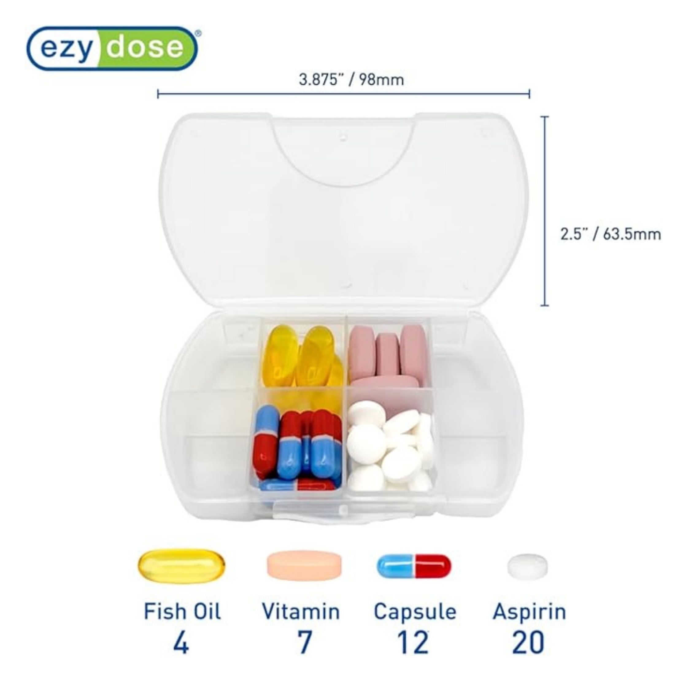 Ezy Dose Travel Pill Container