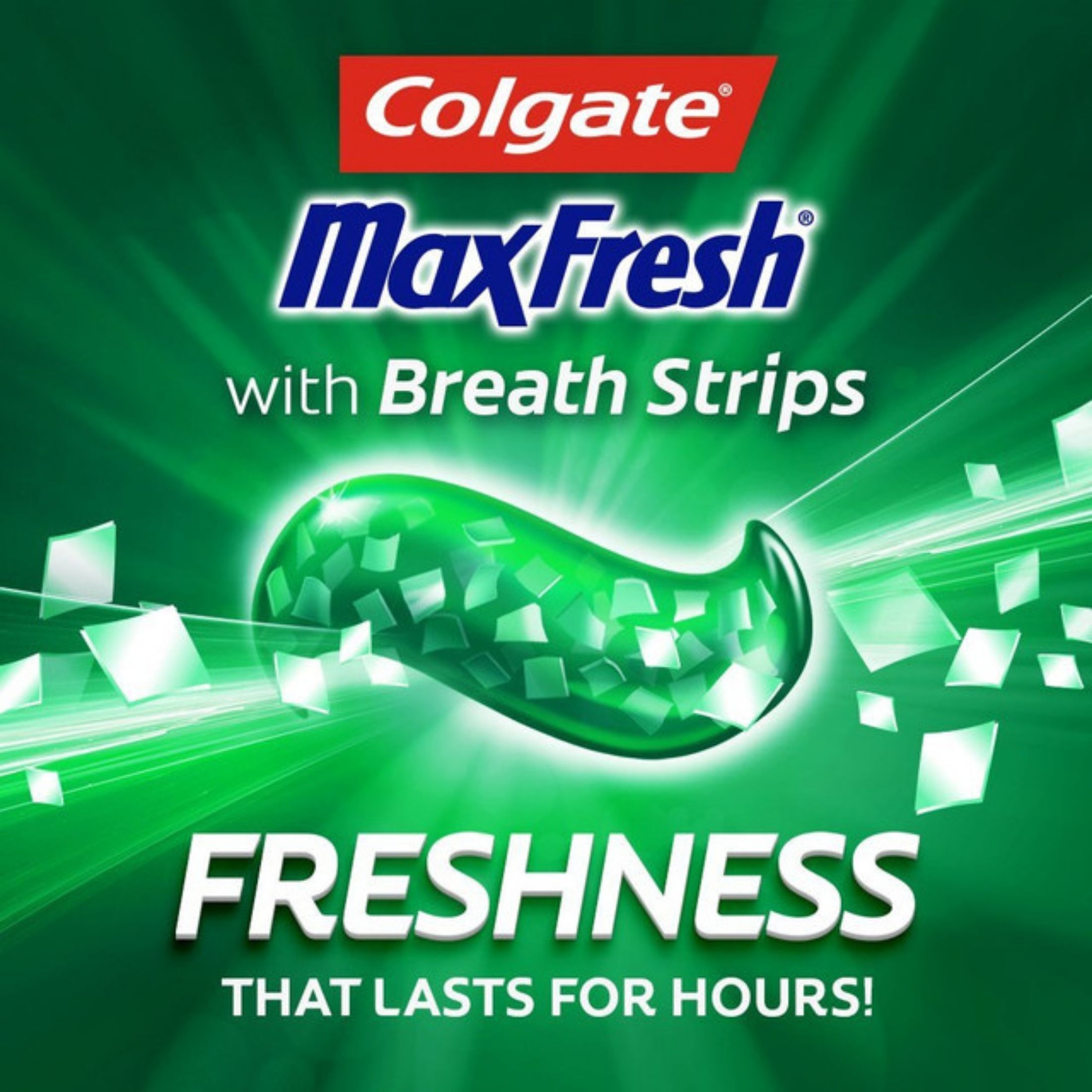 Colgate Max Fresh Whitening Anticavity Fluoride Toothpaste With Breath Strips, Clean Mint