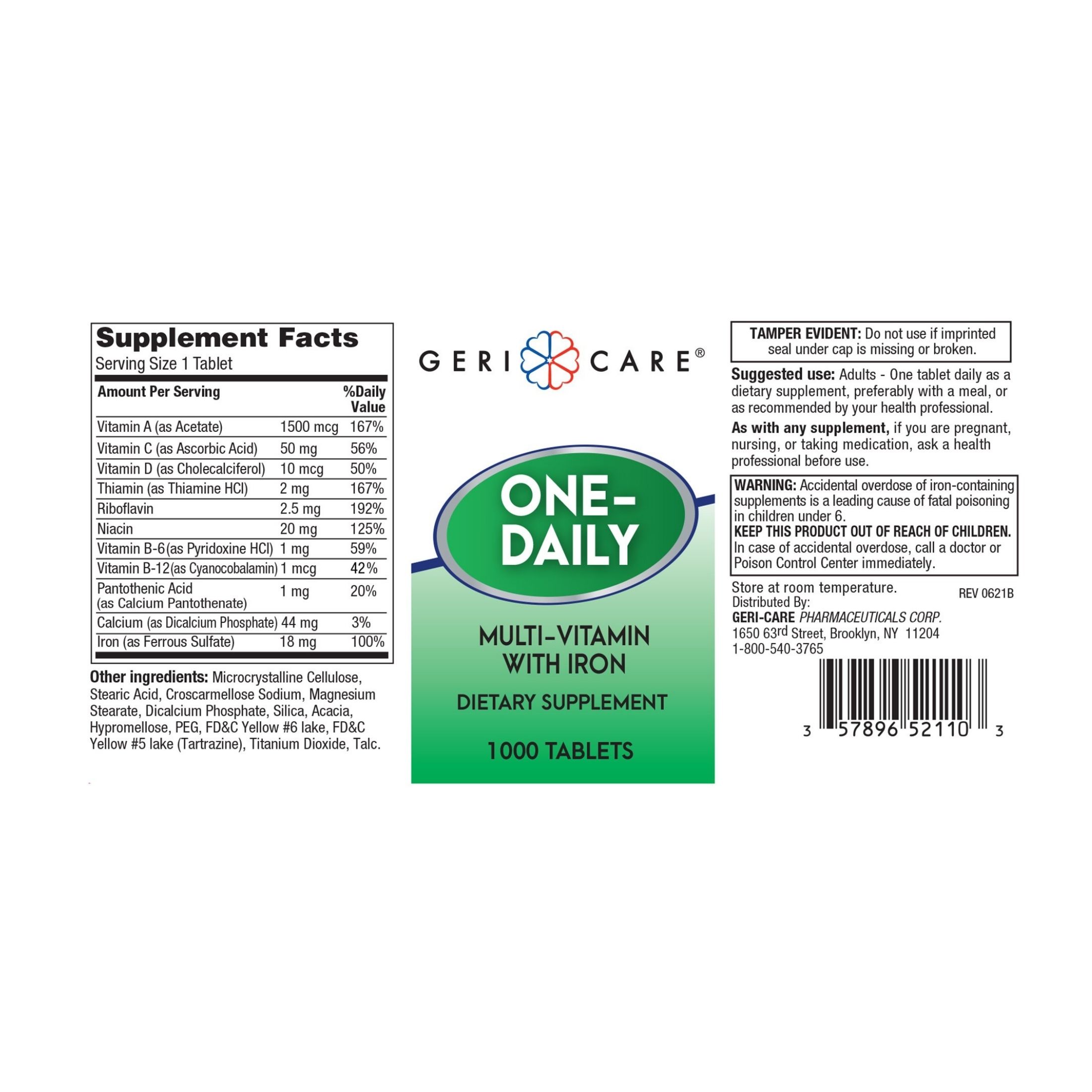 Geri-Care Multivitamin Supplement With Minerals