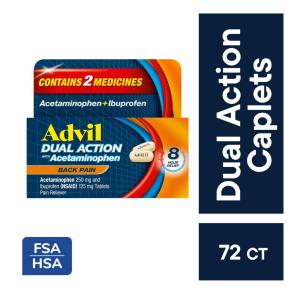 Advil Dual Action With Acetaminophen Back Pain Caplets