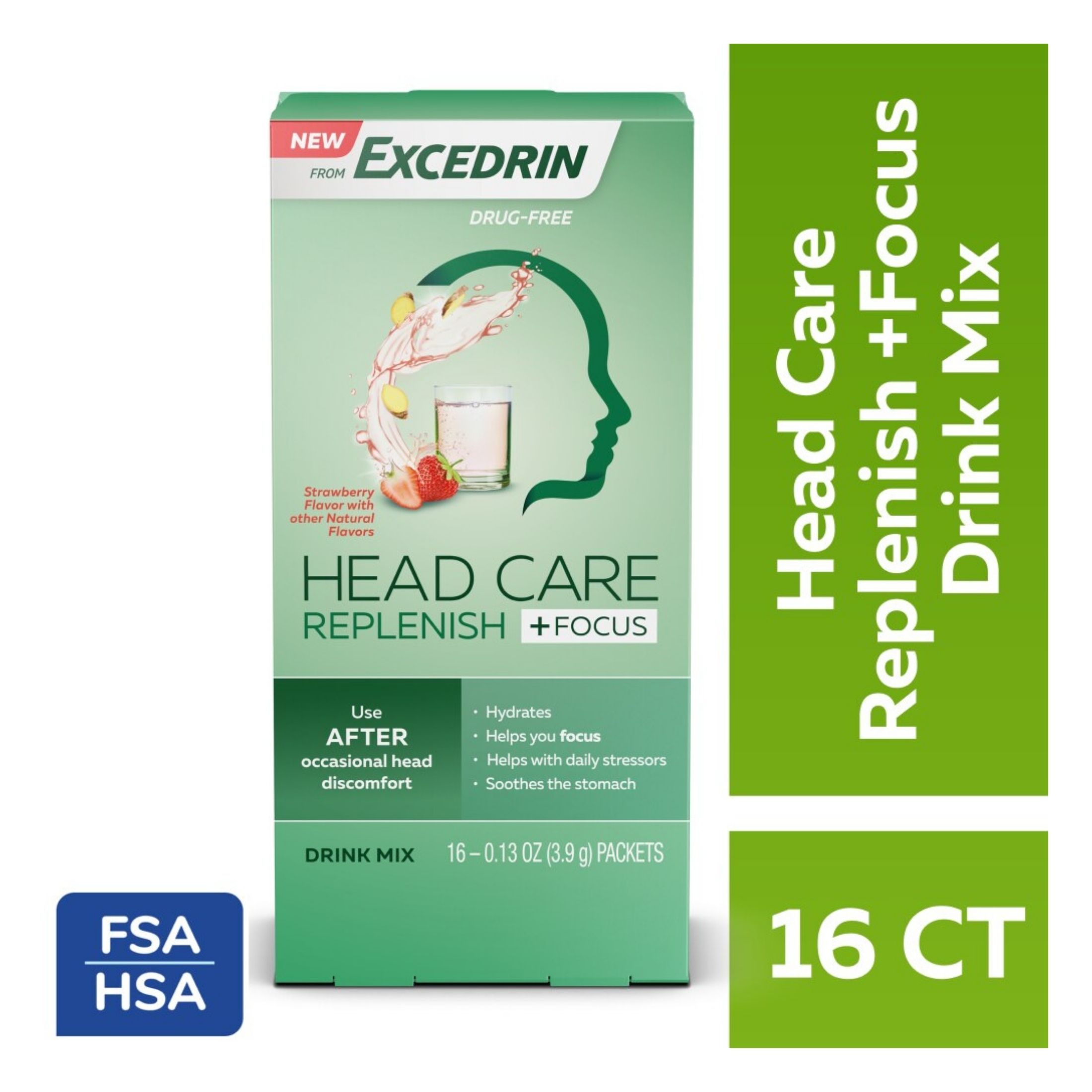 Excedrin Head Care Replenish +Focus Drink Mix