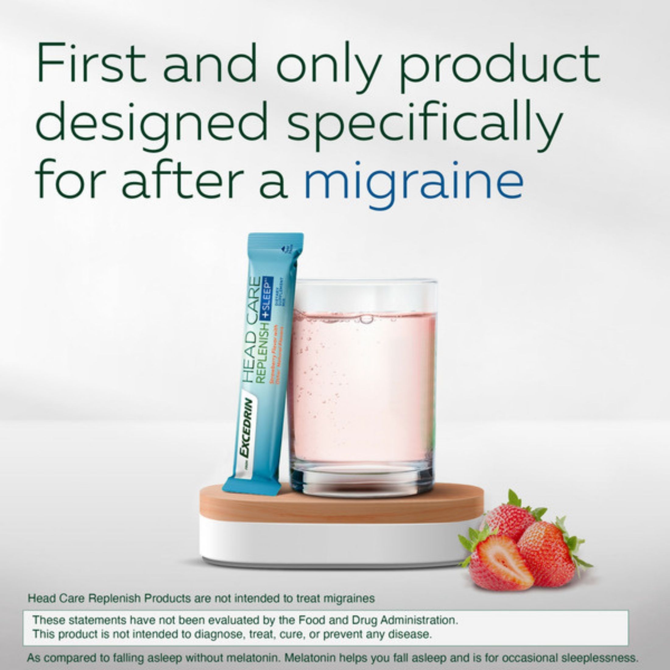 Excedrin Head Care, Drug Free, Strawberry Flavor