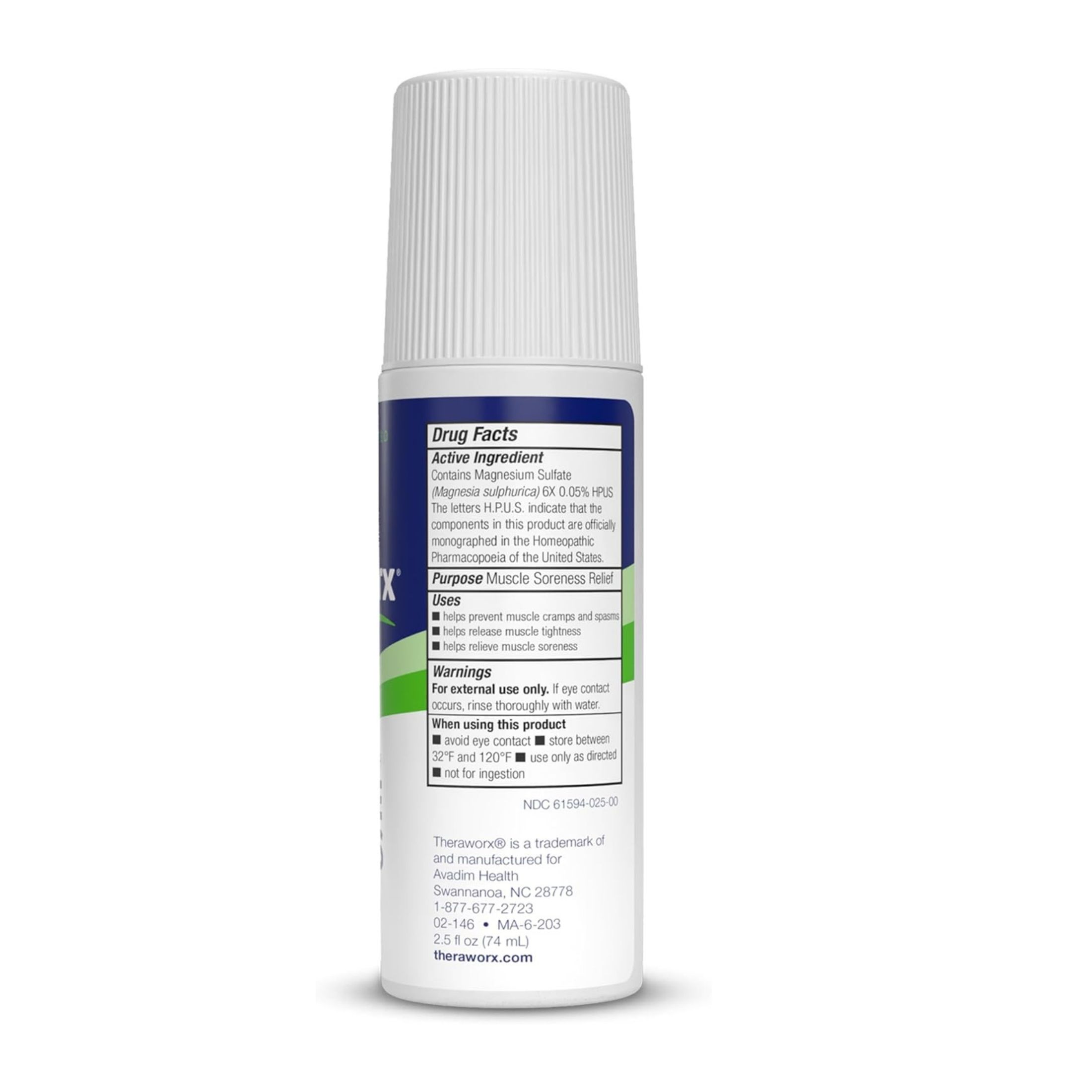 Theraworx Muscle Cramp Relief - Roll On