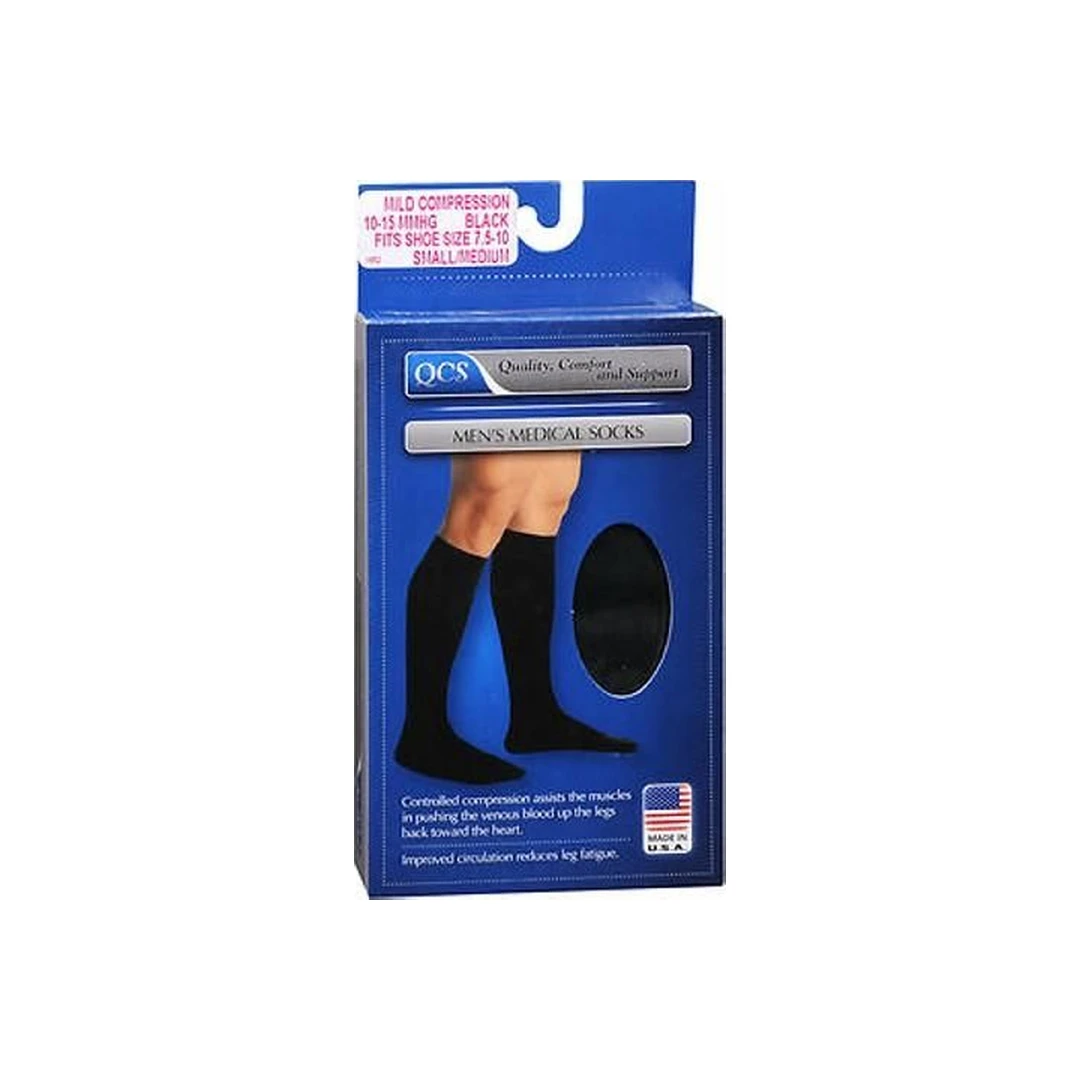 Scott Specialties QCS Men S Firm Compression Medical Legwear Socks Large Black
