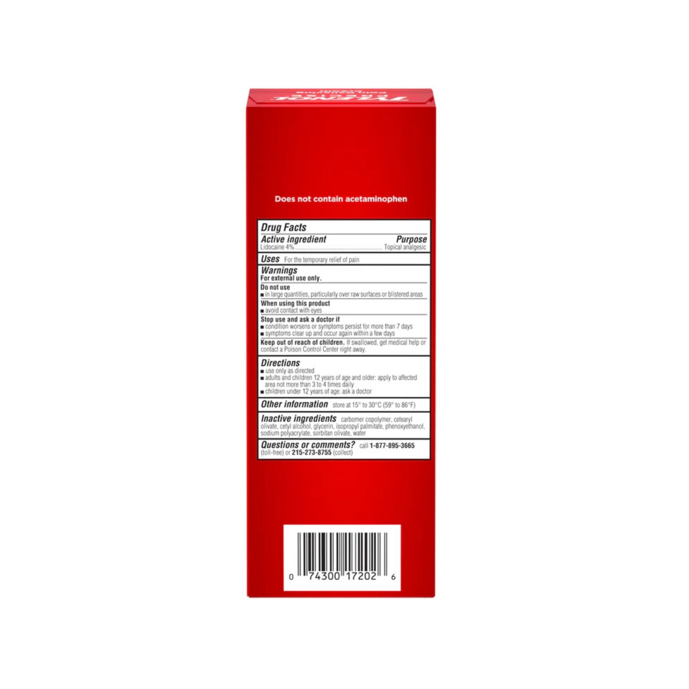 Tylenol Precise Maximum Strength 4% Lidocaine Pain Relieving Cream