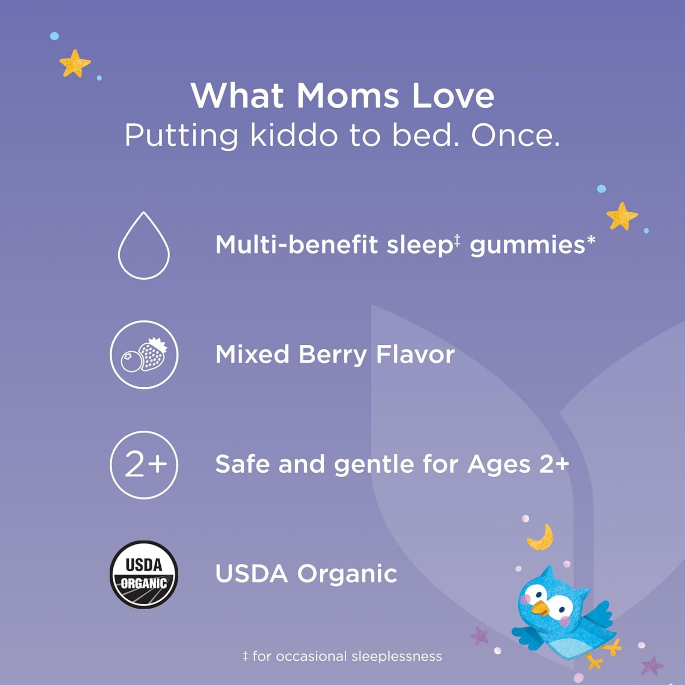 Hyland's Naturals Kid's Sleep Calm + Immunity Melatonin Free Gummies