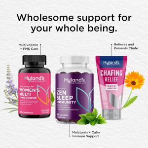 Hyland's Naturals Rest & Fortify Zen Sleep Aid + Immune Support - 42 Vegan Gummies - With Melatonin + L-Theanine For Sleep Support And Organic Black Elderberry, Vitamin C And Zinc For Immune Support