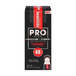 Absorbine Jr. Pro Pain Relief Roll On Lidocaine + Phenol