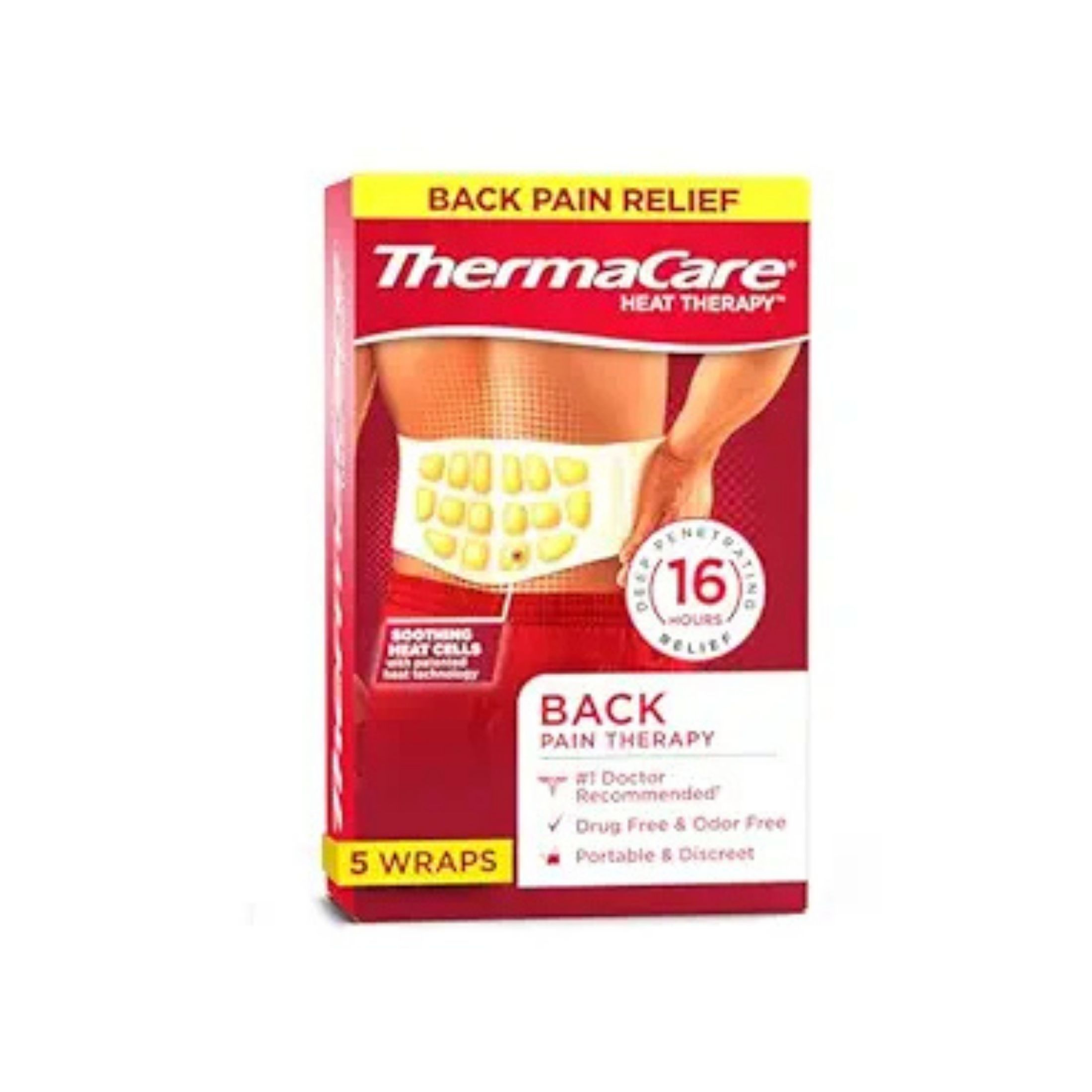 Thermacare Heatwraps, Lower Back & Hip, L Xl
