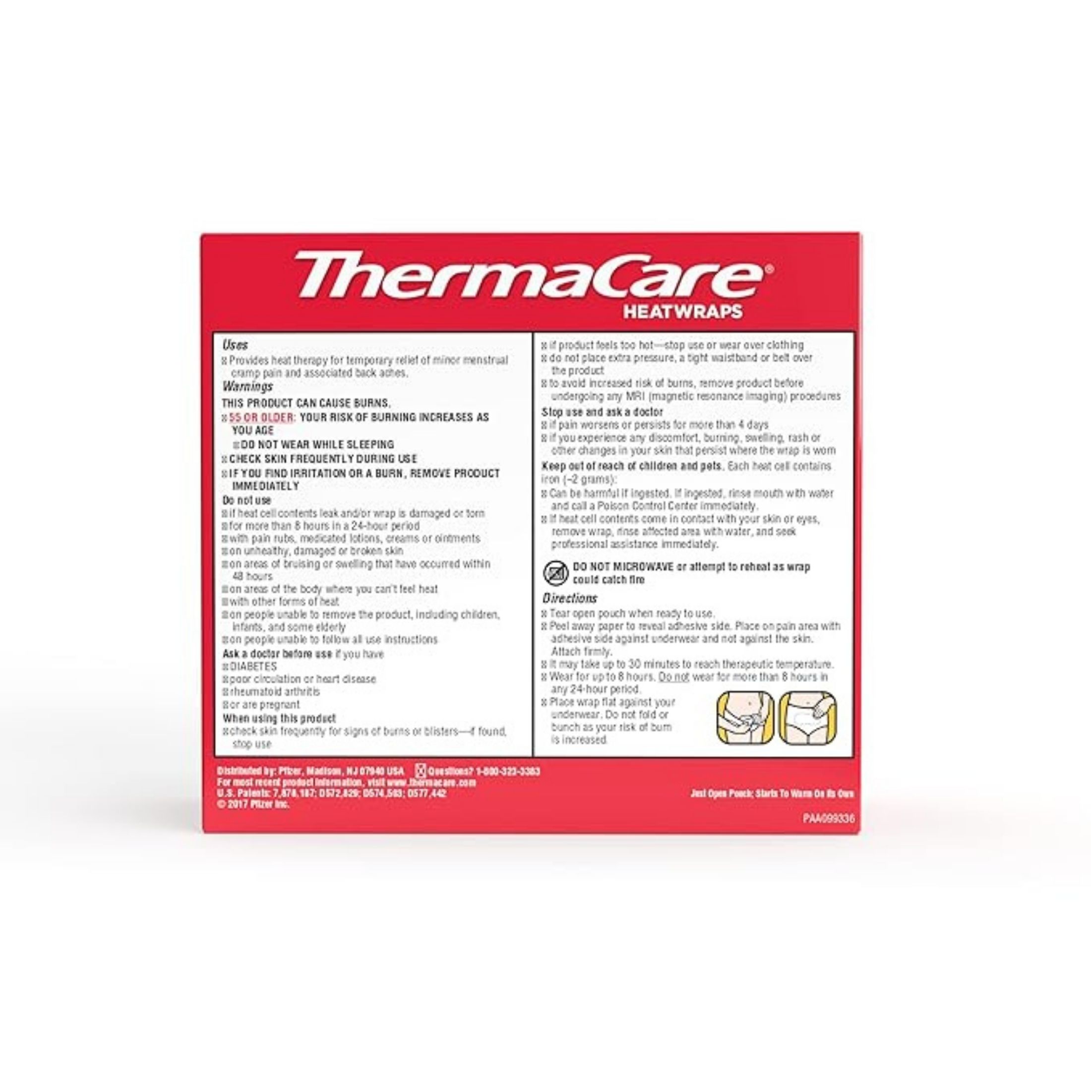 ThermaCare Heatwraps, Menstrual, Pain Therapy