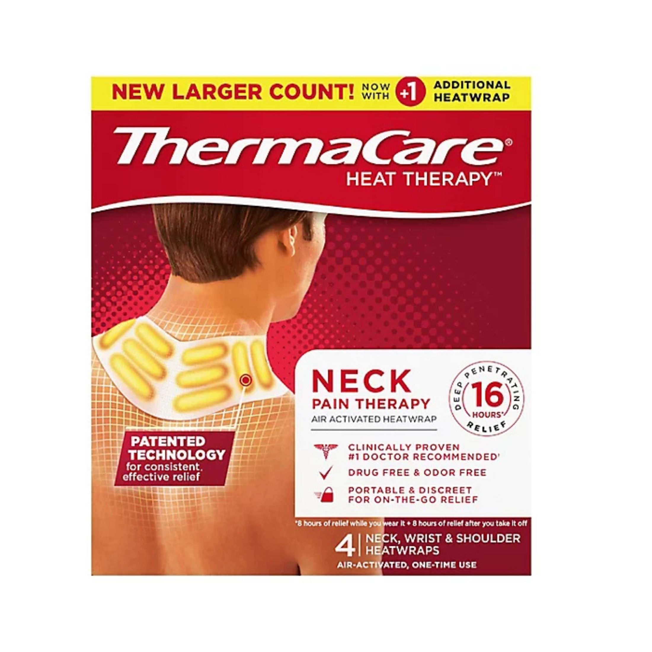 ThermaCare Heatwraps, Neck, Wrist & Shoulder, Air Activated, One Time Use