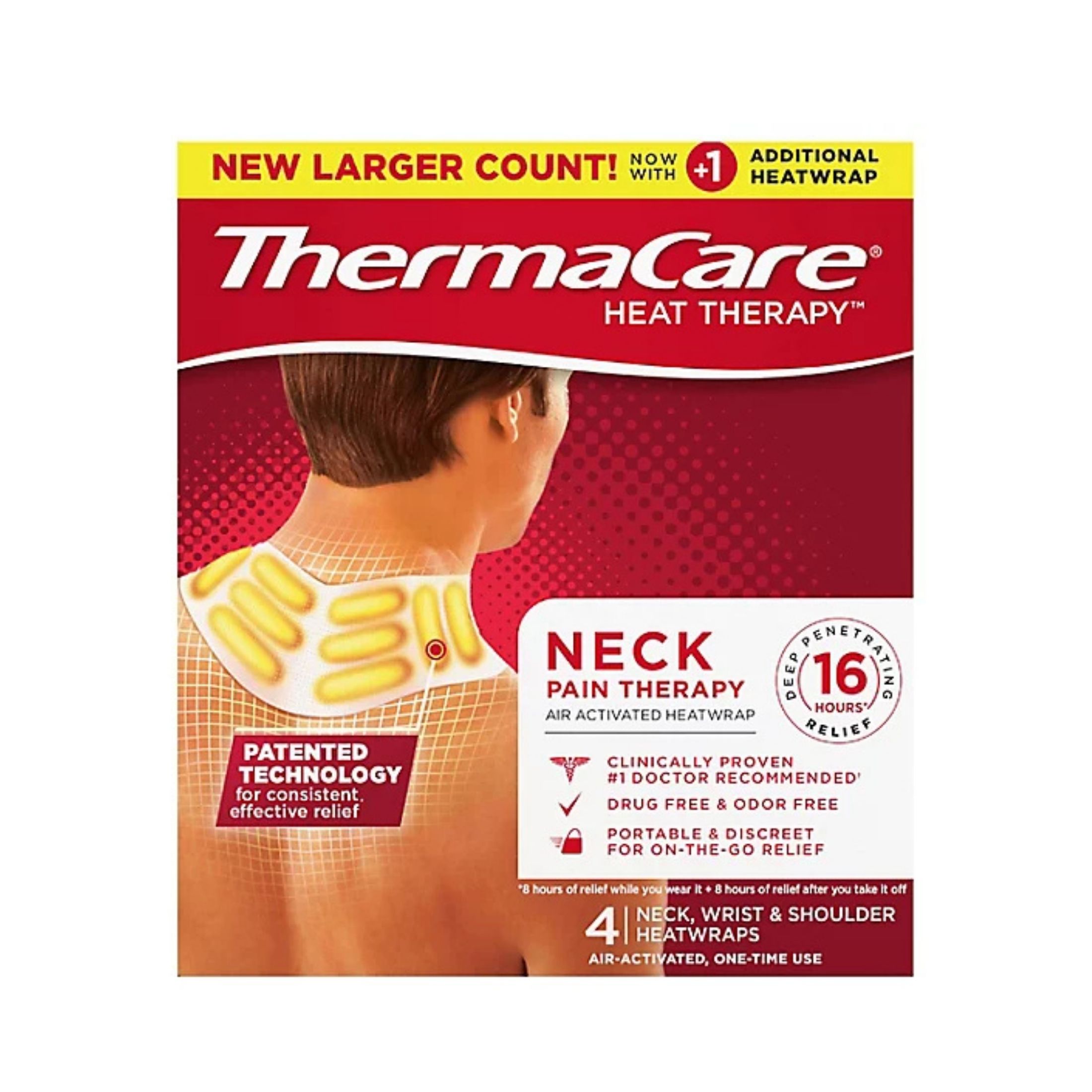 ThermaCare Heatwraps, Neck, Wrist & Shoulder, Air Activated, One Time Use