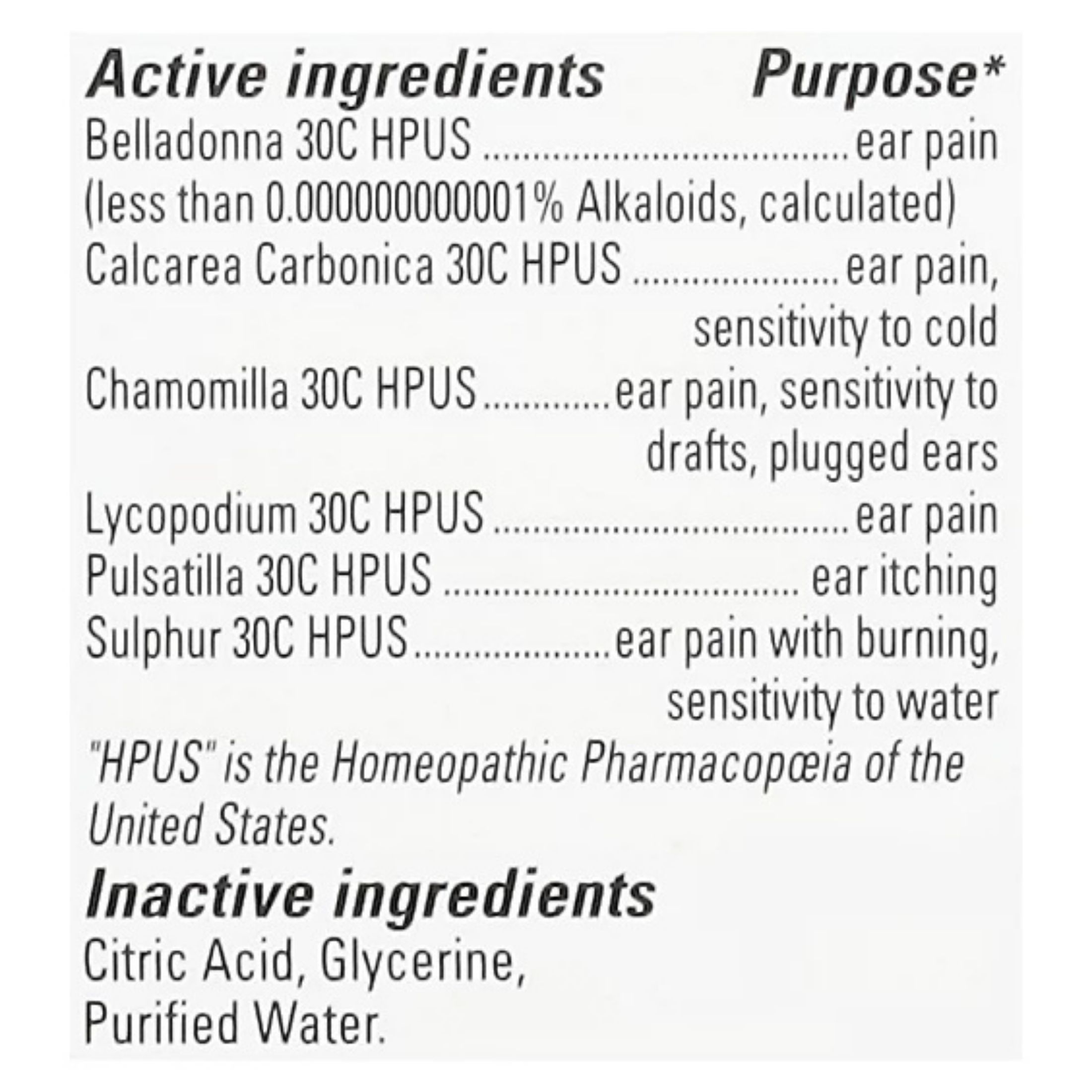 Hyland's Naturals Earache Drops, 0.33oz