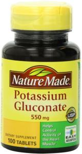 Nature Made Potassium Gluconate 550 Mg Dietary Supplement Tablets