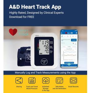 A&D Medical Deluxe Upper Arm Blood Pressure Monitor With Wide Range Cuff