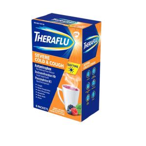 Theraflu Nighttime Severe Cold & Cough Packets, Honey Lemon, Chamomile & White Tea Flavors