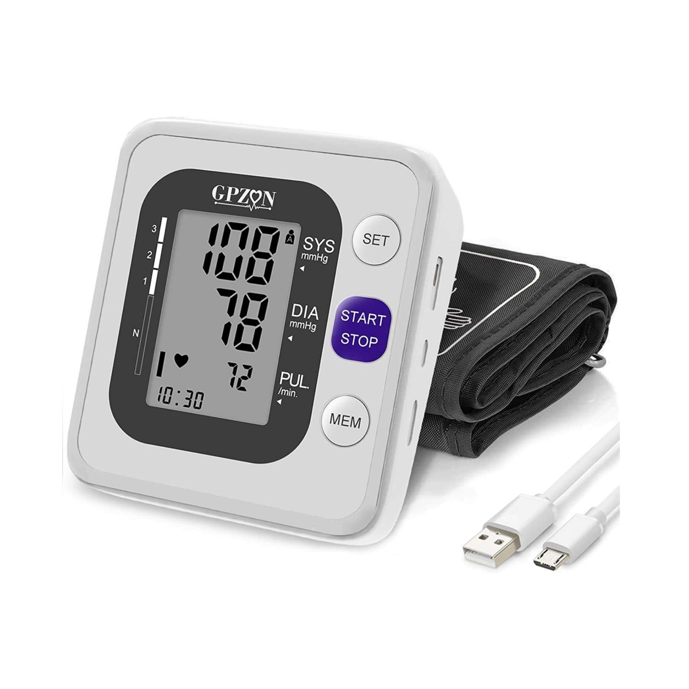 Simple Diagnostics Inteligente Elección Parte Superior Del Brazo Monitor De Presión Arterial - Brazalete Ancho Que Habla