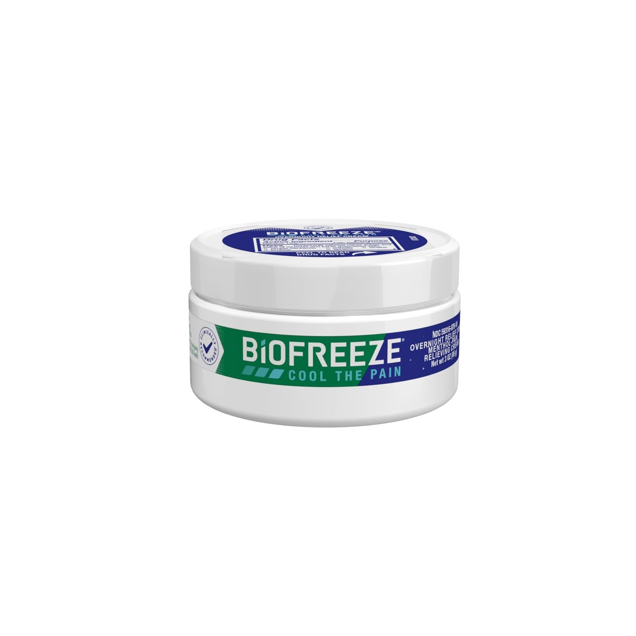 Biofreeze Menthol Pain Relief Cream 3 Oz Box