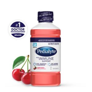 Pedialyte With Immune Support Cherry Electrolyte Solution Drink