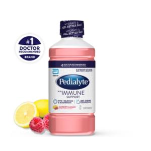 Pedialyte Electrolyte Solution, Raspberry Lemonade 33.8 Fl Oz