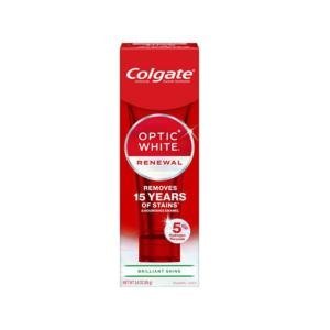 Colgate Optic White Renewal Teeth Whitening Toothpaste, 3 Oz