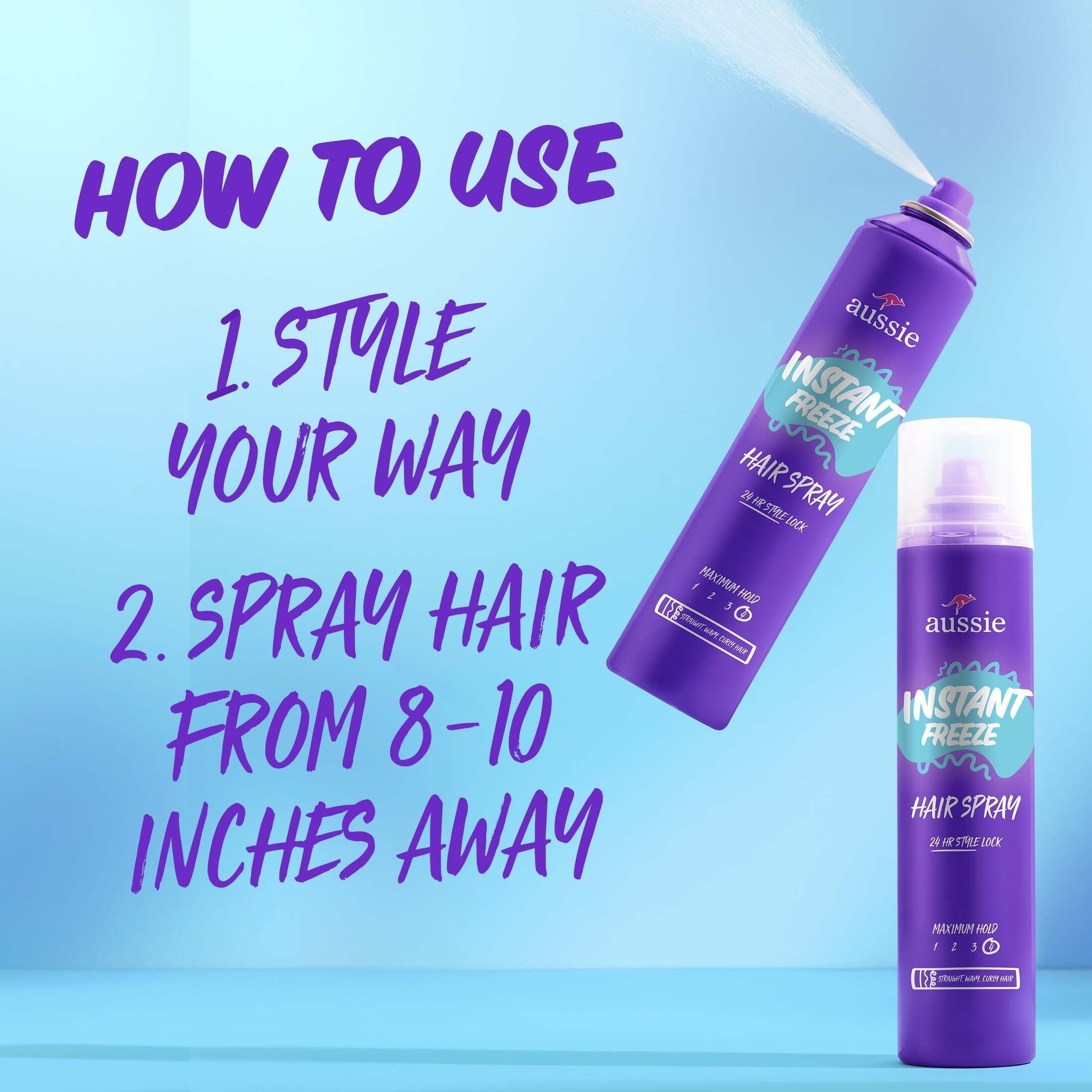 Aussie Instant Freeze Aero Hair Spray - 10oz