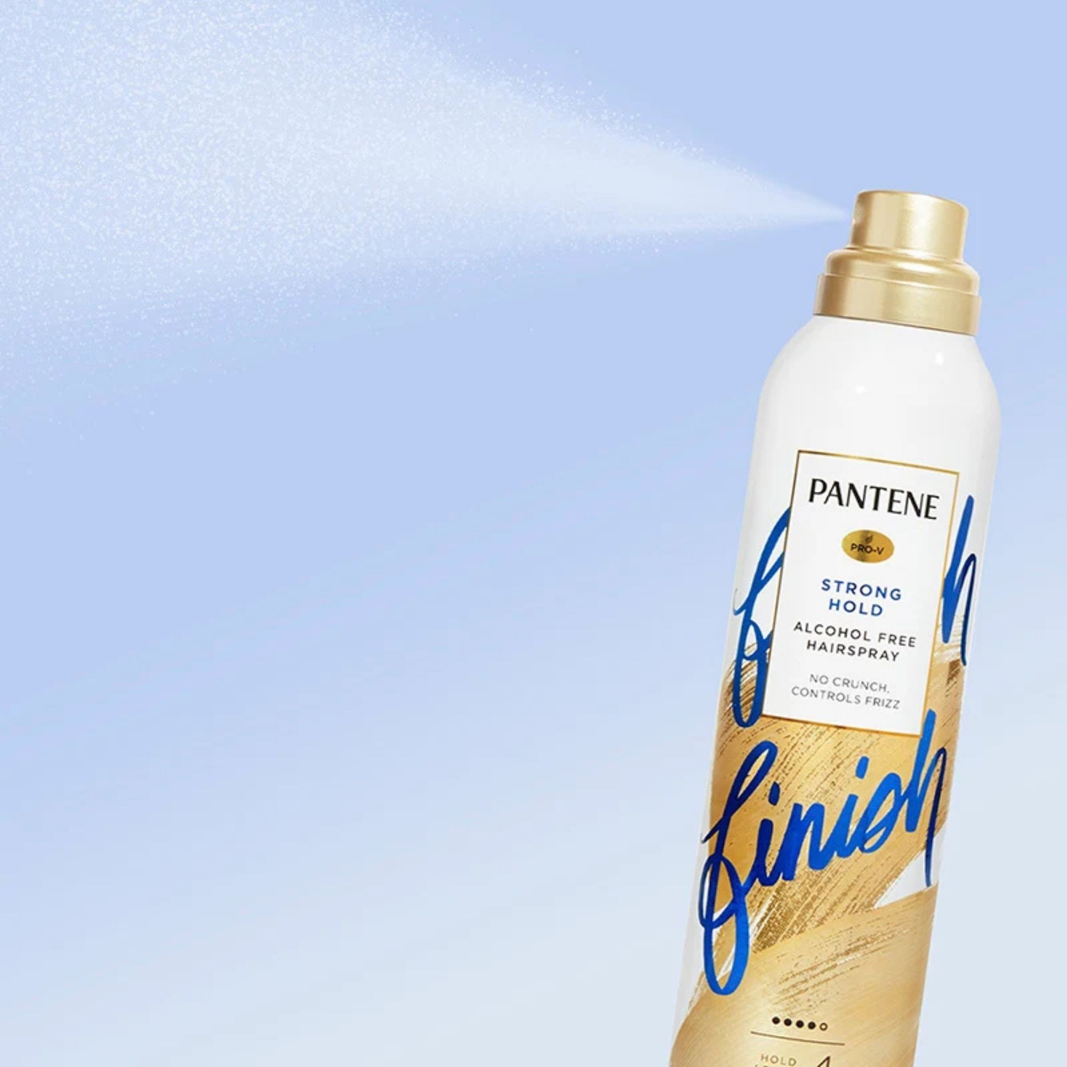 Pantene Strong Hold Aerosol Hairspray, Level 4 Alcohol Free